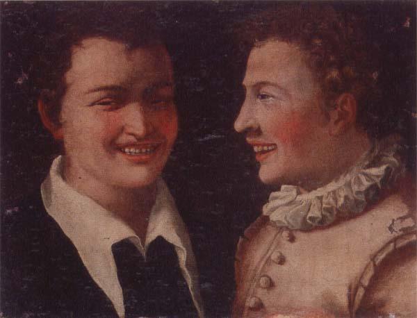 unknow artist Two laughing boys Germany oil painting art